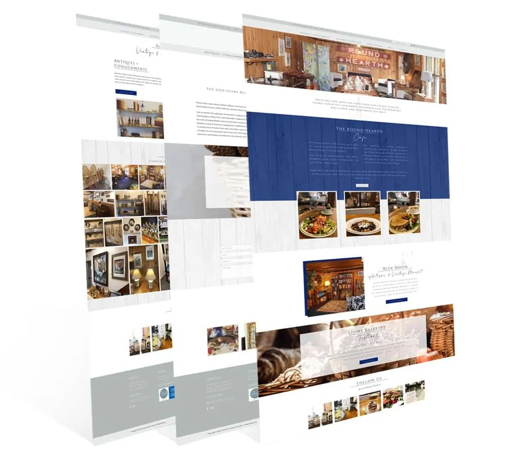 Round Hearth — vista del sitio web