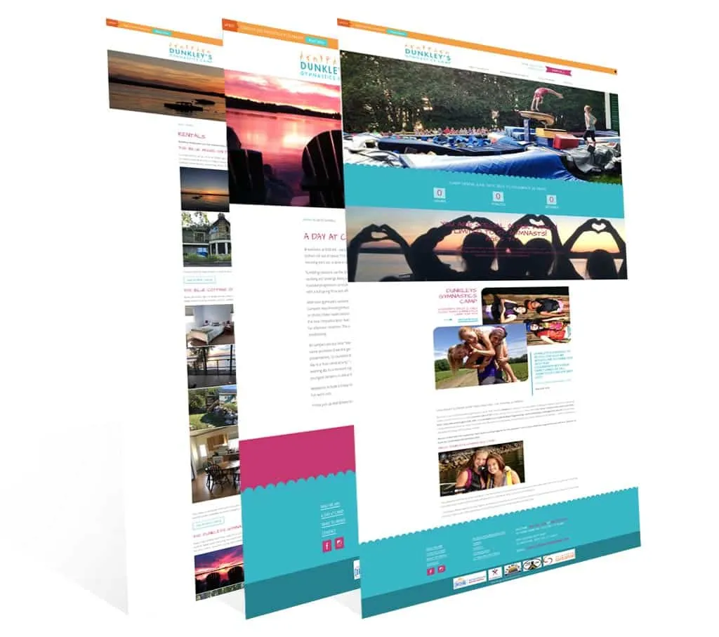 Dunkley’s Gymnastics Camp — vista del sitio web
