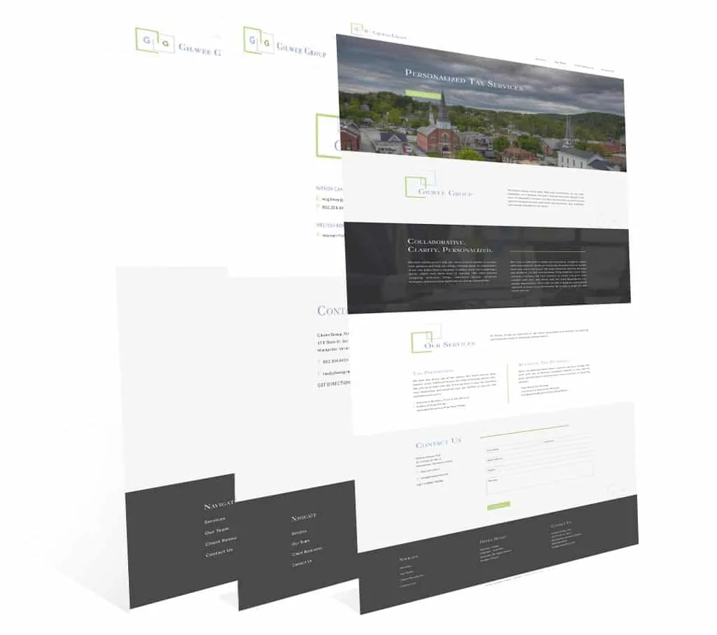 Gilwee Group — vista del sitio web