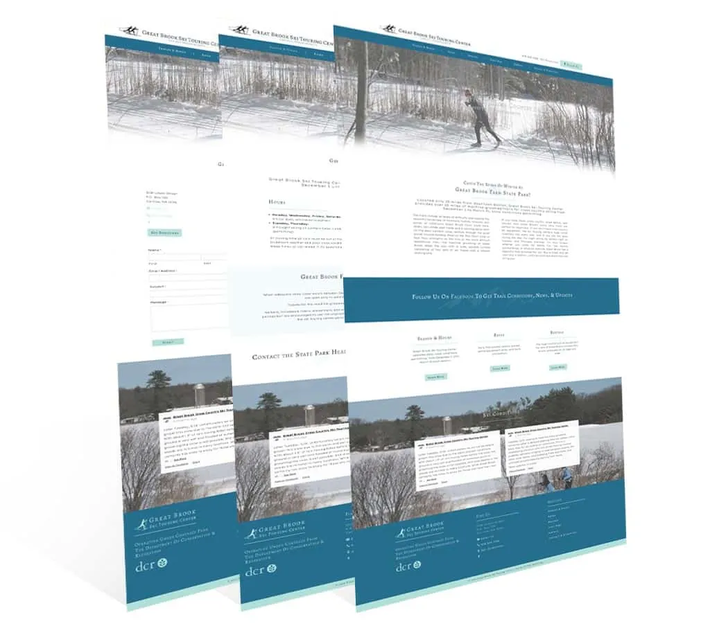 Great Brook Ski — vista del sitio web