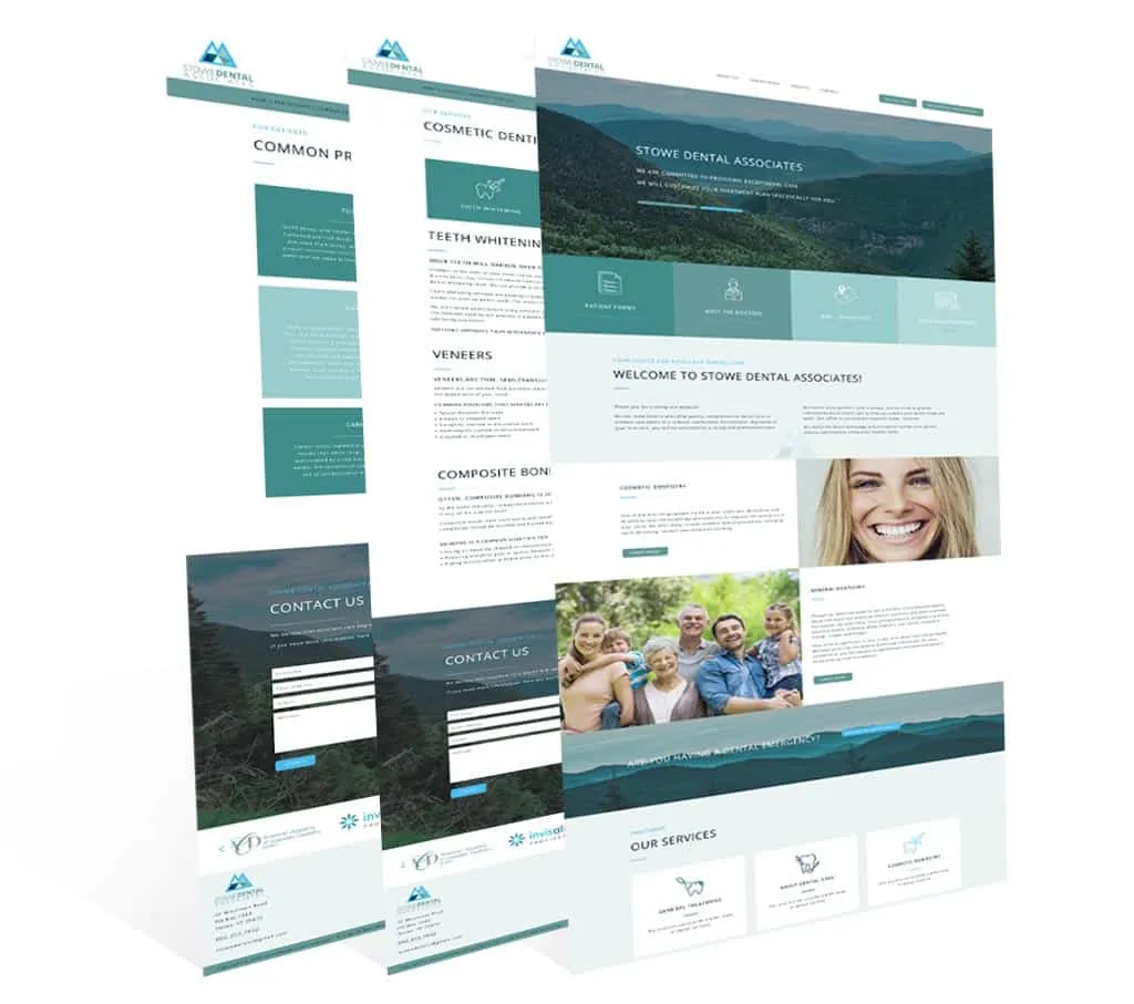 Stowe Dental Associates — vista del sitio web
